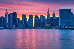 Pastel Sunset in Midtown Manhattan