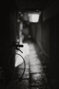 Unchanged Kyoto-narrow street to the Japanese restaurant