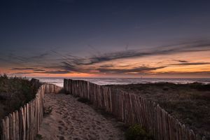 Sunset on Paracou beach
