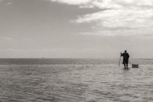 The Man walking on the sea