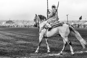 The Moqadem (leader) of a Serba (team) after his exhibition