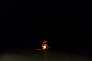 Black woman in the night