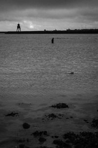 The man who walked into the sea.