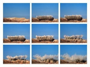 blast #008, Mesogea basin, East Attica, Greece.