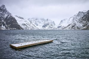 Snow-capped mountain