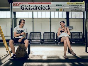 Balder & Veronique at U-bahn station Gliesdreieck