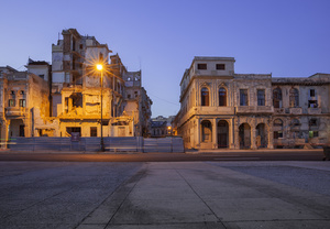 Early morning along the Malecón in Havana.