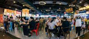 Wulin night market of Hangzhou China