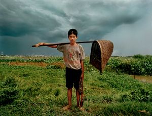 Lundi, after night's fishing, Cambodia  2001