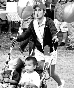 Mom and Twins at the Fair