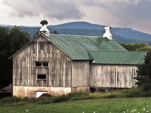 Barn with Green Roof                  Delaware  County, NY