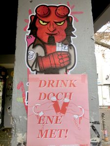 "HAVE A DRINK WITH US!"