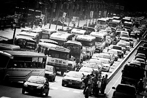 Public transport in Caracas. Agoust 2010