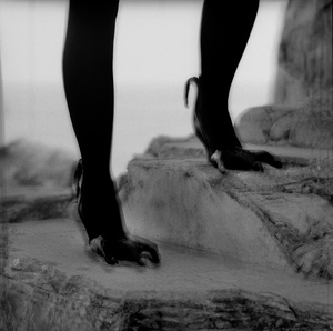 witch shoes /double  exposure