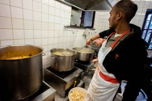 Radhadesh is famed for the quality of  its communal kitchen. During the festival, this kitchen produces three meals a day for almost 1500 people, all free of charge