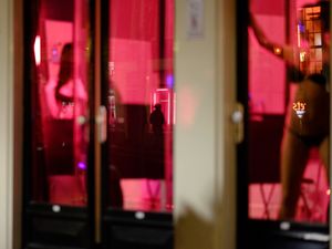 Reflections in red