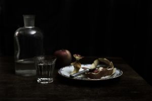 Apple and water
