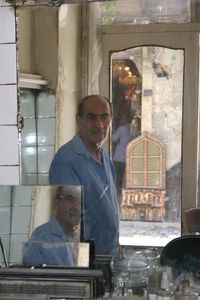Barber in Midhat Pasha Souq