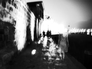 night trace by the shore, Larnaca
