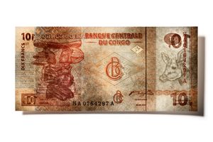 KONGO 10 FRANCS front, 2003