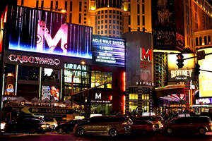 Las Vegas the colourful strip boulevard