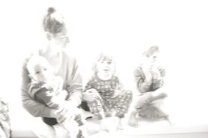 Sara and the kids