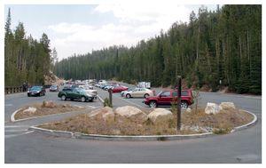 "Twentyone Yellowstone Parking Lots" © 2013, Lewis Koch