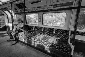 Asleep on the Piccadilly Line