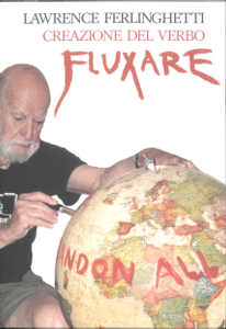 fig.18-21 L.F in collaboration with Francesco CONZ(1935-2010) inventing the verb (in Italian)” FLUXARE”:living as Fluxus artist and   human being.