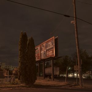 Two Junipers and Billboard