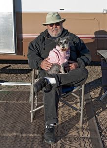Jerry and Gidget. Quartzsite, AZ.  ©David Gardner