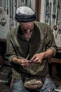 Jeweler at the fair.