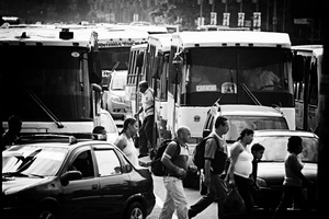 Public transport in Caracas. Agoust 2010