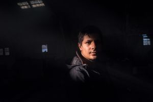 Portrait of Riaz Safi 14 year old from Afghanistan.
