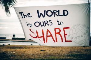2015, refugee camp in Ventimiglia, no borders organize refugee camp in the french Italian border.