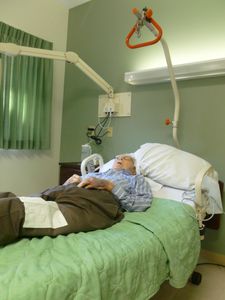 Dad in the hospital