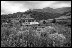 The house in the mountains of the Armenian farmers couple Hovik and Armine.