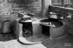 An outside kitchenette | Dhanda, Punjab.