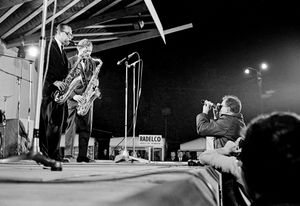 Al Cohen and Zoot Sims at the Belgian Jazz Festival (2), Bilzen, 1967