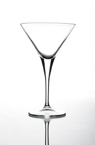 The glass is fully empty