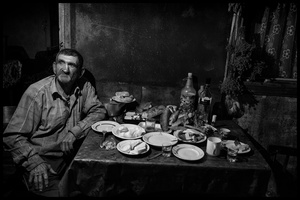 Hovik at the eight o'clock meal.