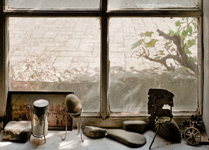 still life against window