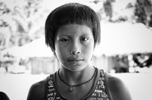Indians in Amazon Forest