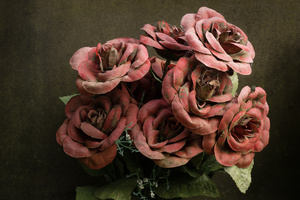 Artificial flowers.