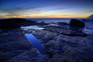 Peaceful / At twilight, the Noordhoek beach becomes a remote and secluded place, just silence and the sea.