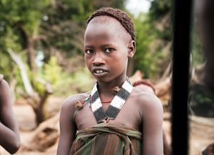 Young girl from the Hammer tribe, Ethiopia