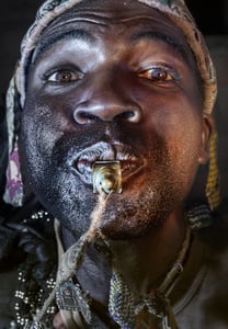 Mr. Chuse-Yatena is an important Sangoma, medicine man and Witch-Docter in the Nkhotakota area and the personal advisor to chief Kapanga 2 of this area.