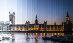 Time Slice" Parliament Building, London, England