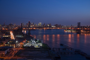 View of the Williamsburg Bridge from the Kent Ave Lofts.