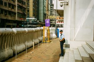Water Filled Barrier, Sai Wan, Hong Kong | Jul 2019